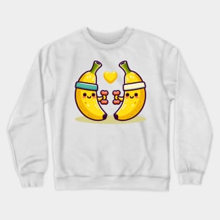 Banana Bunch's Dumbbell Delight Crewneck Sweatshirt